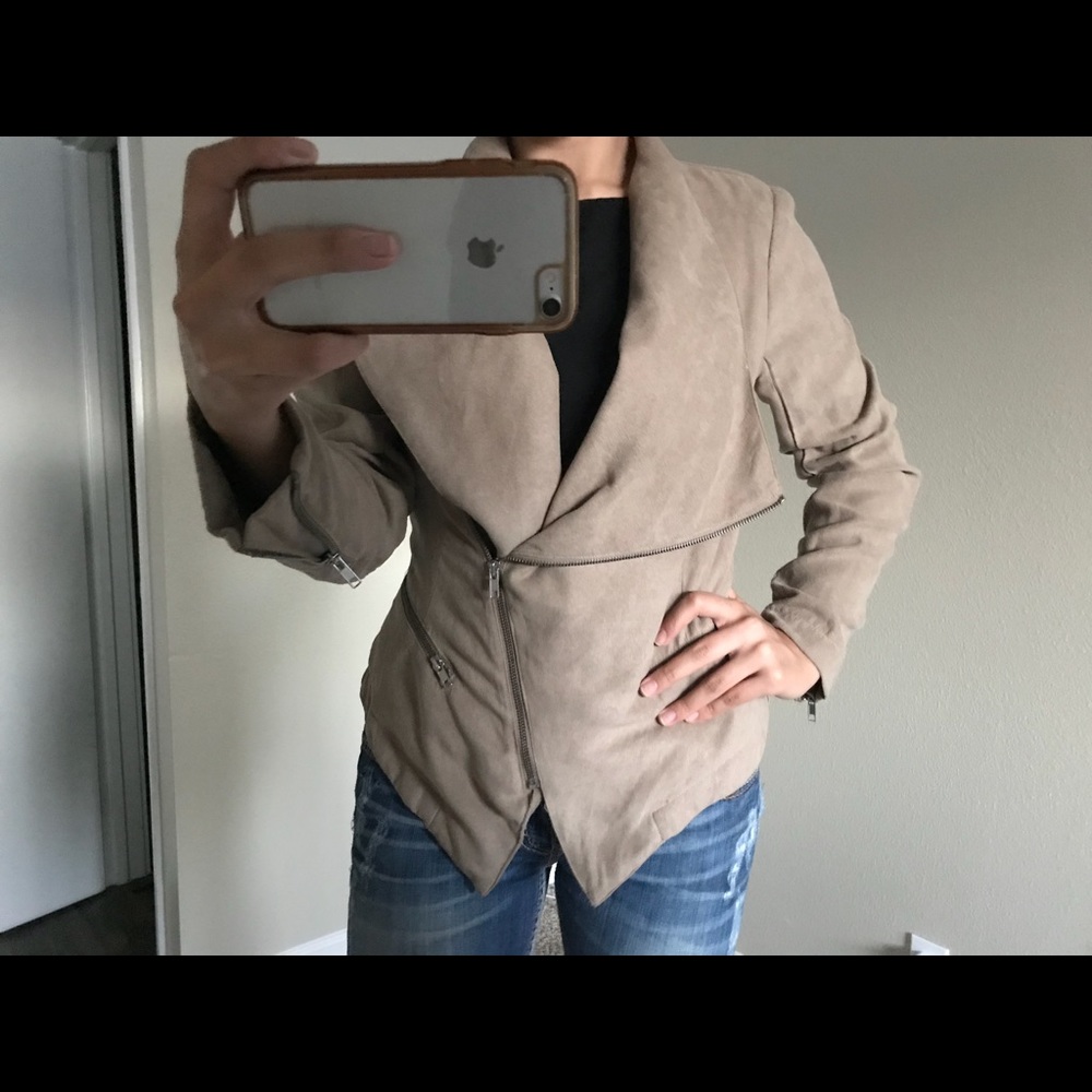 Rampage faux suede blazer